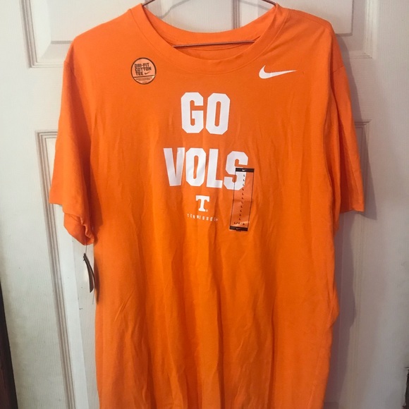 Tennessee Volunteers “Go Vols” Nike Dri-Fit Orange T-Shirt New with Defects L - Picture 1 of 13